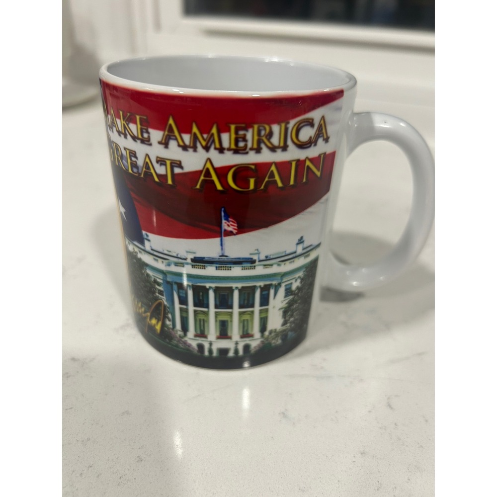 Donald Trump Make America Great Again MAGA Coffee Mug White House Presidential